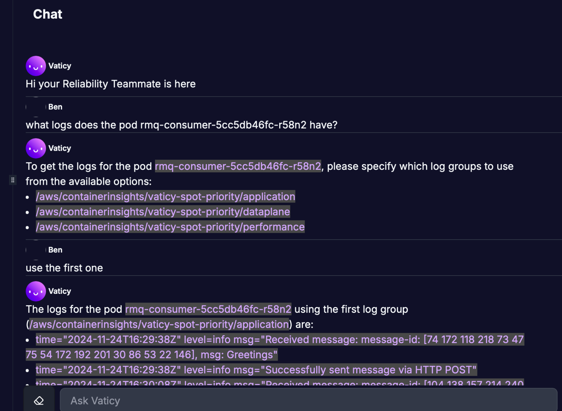 specify-log-group